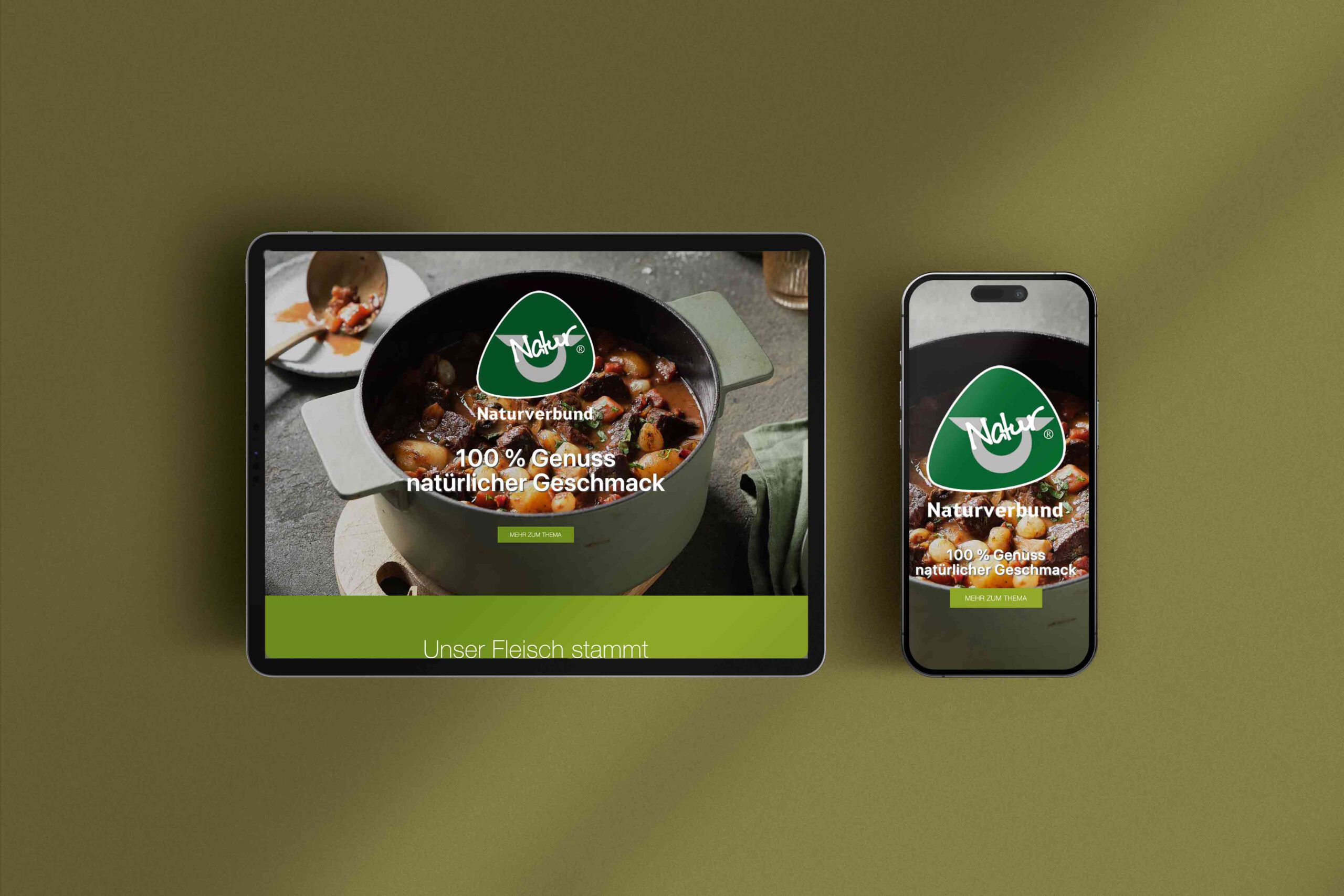 Screendesign Webseite Naturverbund