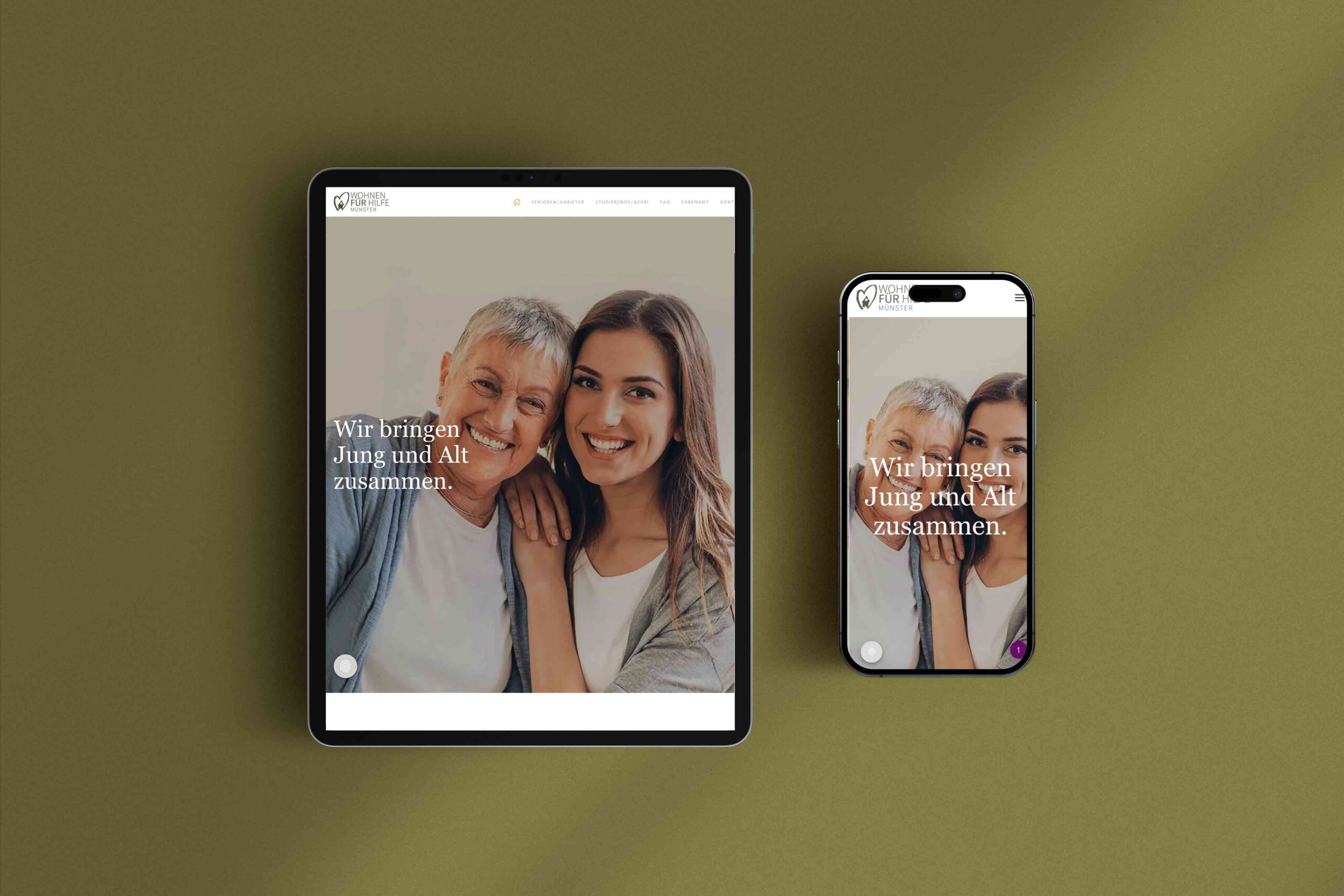 Wohnen für Hilfe Münster, Webdesign Neuss, ACKERMANNDESIGN